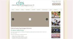 Desktop Screenshot of childandfamilypsych.com